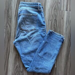 Old Navy Power Straight High Rise Light Blue Women’s Jeans